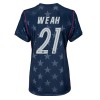 Forente stater Timothy Weah #21 Bortedrakt Kvinner VM 2026 Kortermet